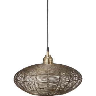 Industrialna lampa wisząca z drutu Belize mosiądz